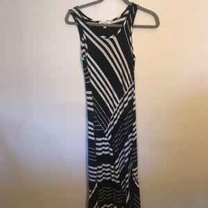 Black and White Striped Dress
